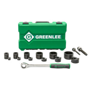 GREENLEE TOOLS 7238SB Knockout Kit with Ratchet and SlugBuster® 1/2″ to 2″